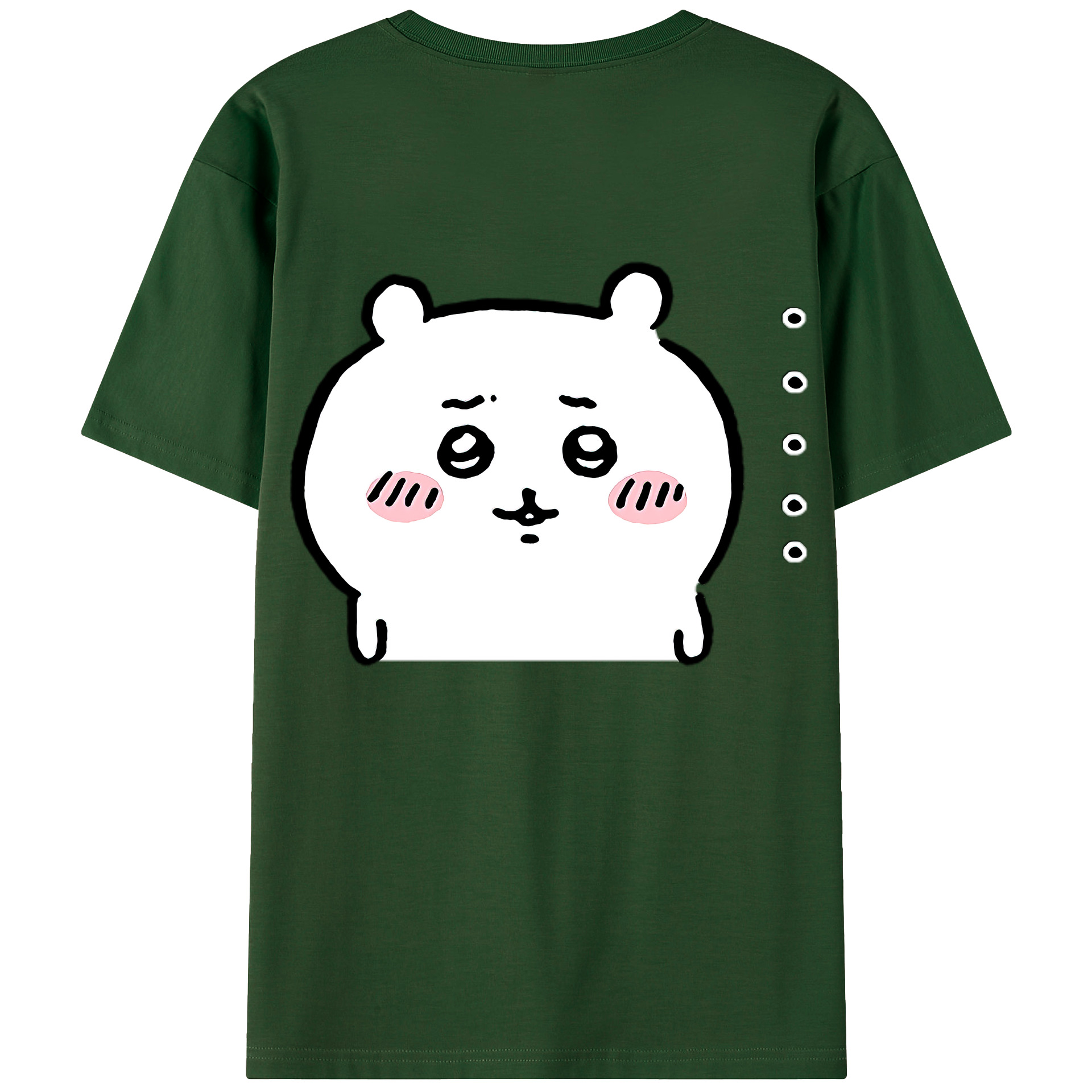 （画像用） ちいかわ ちいかわ Chii-kawa chiikawa 綿100％半袖Tシャツ（背面プリント）